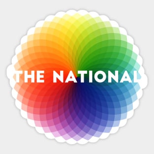 The National Band Logo Colour Wheel Sticker